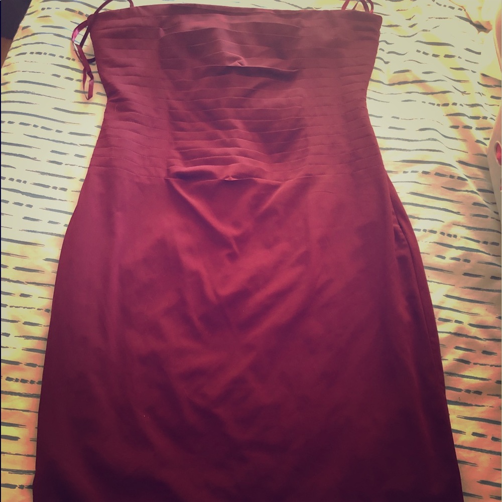 Burgundy Cocktail Dress
